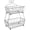 Silver, variant on Sorbus 2 Tier Black Fruit Breadbasket Stand, Antique Metal Counter Rack for Kitchen & Bathroom