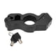 thumbnail image 4 of Cerradura de motocicleta empuñadura de manillar cerradura de bocina protectora de aluminio para seguridad de frenado negro, 4 of 9