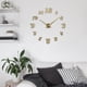 thumbnail image 4 of Reloj de pared sin marco, reloj de pared 3D DIY, reloj adhesivo de pared grande decorativo para , dormitorio, oficina, decoración Baoblaze Reloj de pared de bricolaje, 4 of 8