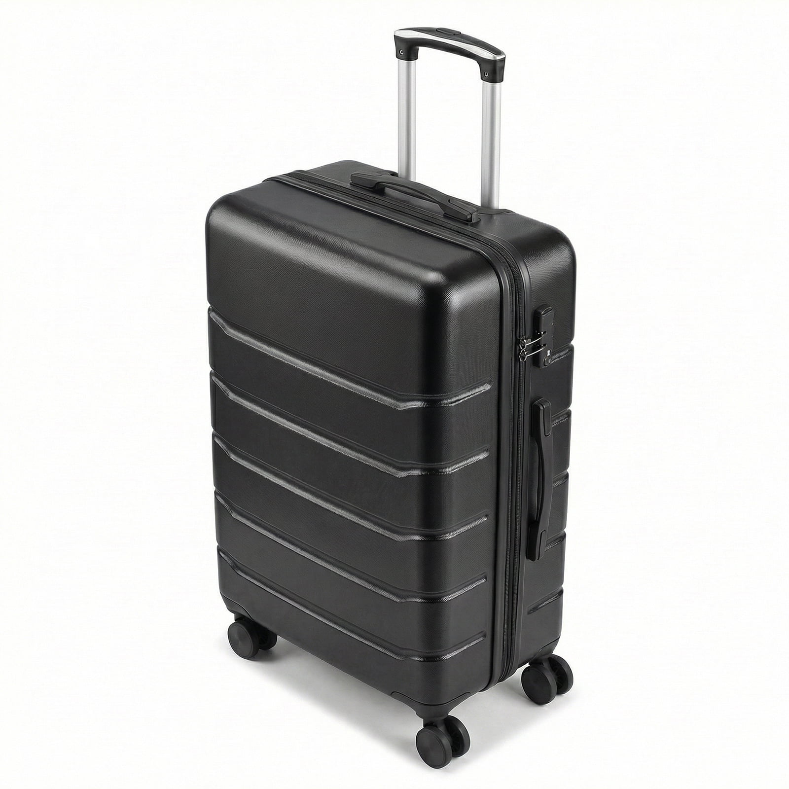 Alvantor 20-28 inch Luggage, Expandable Hardside Suitcase with Spinner Wheels, Blue,Black