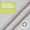 thumbnail image 3 of Shower Curtain, Eco-Friendly Organic Cotton Curtains Bathroom Decor Handmade for Tub and Stall - Made in USA - Natural, 3 of 3