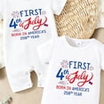 thumbnail image 3 of YEPGAR Baby Boys Girls Bodysuits Summer Classic Design Baby Long Sleeve Bodysuit First 4th Of July Baby Boy Outfit Baby Boy 4th Of July Outfit for 0-18 Months (Sky Blue, 6-9 Months), 3 of 3