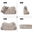 thumbnail image 3 of GAEKEAO Women's Shoulder Bag, Medium Handbag, Women's Leather Crossbody Bags with Adjustable Coloured Strap, 3 of 6