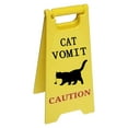 thumbnail image 2 of Ceimmolca Cat Vomit Sign Funny Cute Yard Warning Sign | Funny Cat Signs Decor Cat Dog Vomit Caution Sign Novelty Desk Decoration, 2 of 4