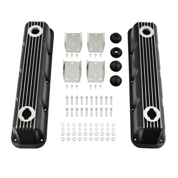 Aluminum Finned Valve Covers Set Mopar Performance for 1992-Up 5.2L/5.9L Magnum V8