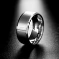 thumbnail image 4 of 8mm Wedding Band Ring Womens Mens Black Stainless Steel Ginger Lyne Collection, 4 of 6