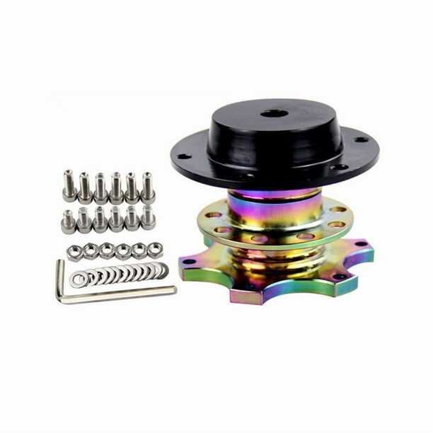 Kit de adaptador de cubo de liberación rápida universal para volante con buje de 6 orificios