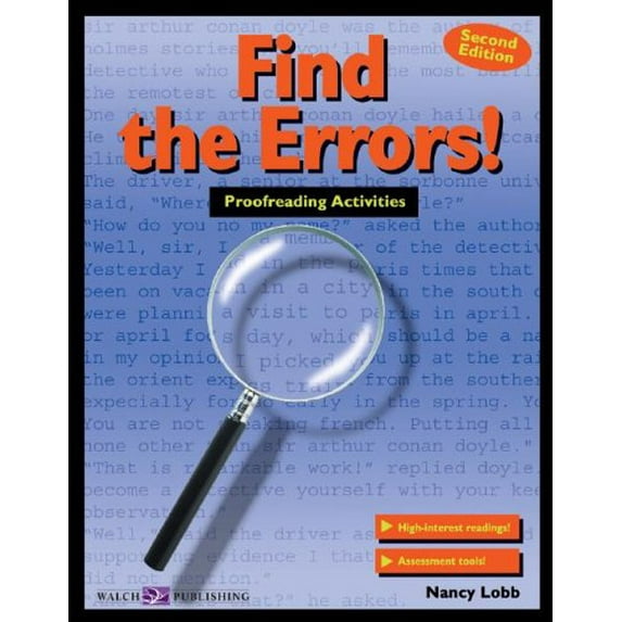 Pre-Owned Find the Errors!: Proofreading Activities (Paperback) 0825137241 9780825137242