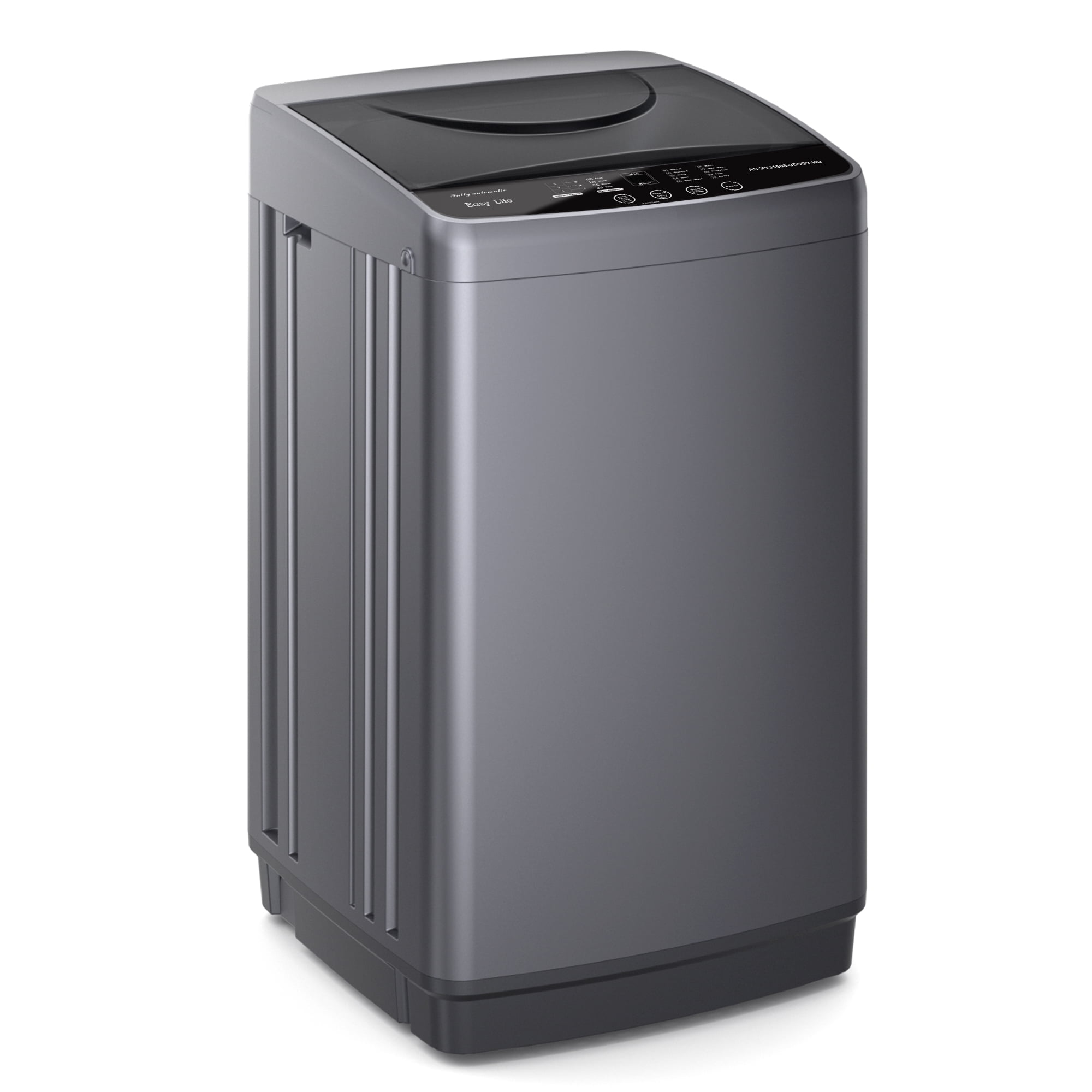 Portable Washing Machine, 1.06 cu.ft Compact Automatic Washer and Dryer with LED Display,10 washing modes for Apartment, RV, Dorm, Home, Grey