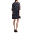 thumbnail image 2 of Dkny Robe Plissée Brodée pour Femmes, Minuit/8, 2 of 4
