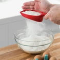 thumbnail image 2 of Tovolo Scoop and Sift Flour Sifter, 1-Cup Fine 20-Mesh Sieve, BPA-Free, Candy Apple, 2 of 4