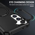 thumbnail image 6 of Magnetic Phone Case for Samsung Galaxy S23 Compatible for Magsafe, Military-Grade Shockproof Protective Case with Built-in Magnet Circle for Samsung Galaxy S23, MS Black, 6 of 9