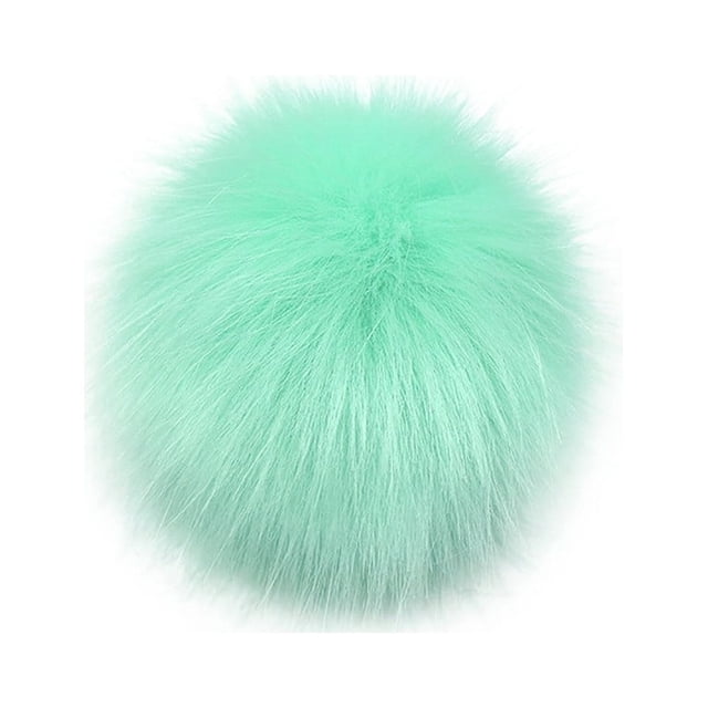 Fur Pom Pom DIY Knitting Hats Accessires-Faux Fake Ball with Press Button