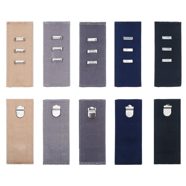 10 Piezas Extensores De Cintura Para Pantalones Con Gancho De Metal Para Pantalones Vaqueros Pantalones Y Faldas Para Embarazo Maternidad Mujeres Hombres Pantalones Vaqueros Favores