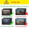 thumbnail image 2 of Dteck All New Kindle Fire HD 10 Tablet & Fire HD 10 Plus (11th Generation,2021 Released) Case, Cute Pattern Folio Flip Case Multi-Angle Viewing Stand, Built-in Credit Card Slots, Fox, 2 of 6