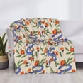 thumbnail image 3 of Uemuo Snake Printed Throw Blanket for Couch, Fluffy Fuzzy Blankets for Bed, Sofa, Cozy Flannel Faux Fur Blanket-60"x50", 3 of 6