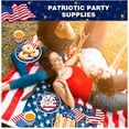 thumbnail image 5 of KUKIDSVO 24 Sets 6.5in Plates, 4th of July Disposable Tableware, Patriotic Party Supplies for Independence Day Picnic Dinner(C), 5 of 7