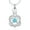 Silver-Blue, variant on Birthstone Urn Necklace Love Gifts for Women Love Knot Birthstone Cremation Jewelry Crystal Mothers Valentines Day Anniversary Birthday Christmas Gifts for Her Mom Wife
