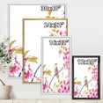 thumbnail image 5 of Bird Sitting On Cherry Blossom 16 in x 32 in Framed Painting Canvas Art Print, by Designart, 5 of 5