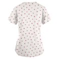 thumbnail image 3 of LSLJS Women's Fashion Short Sleeve V-Neck Tops Working Uniform Printing Pocket Blouse Tops, Womens Plus Scrubs, 3 of 3