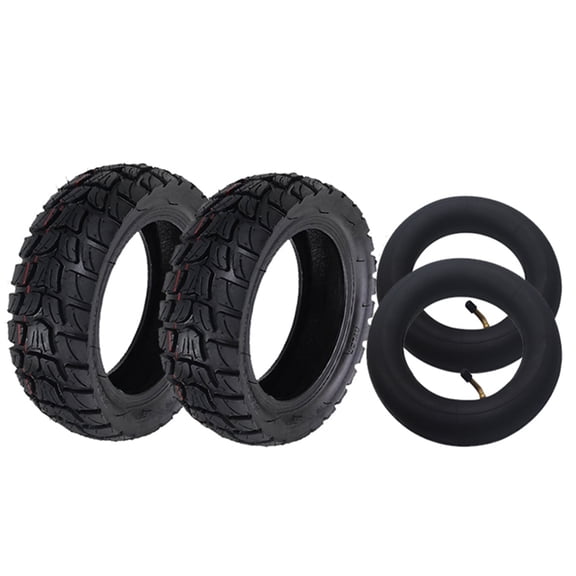 2 PCS 255x80 Off-Road Tire & Inner Tube Set for 10" Electric Scooter6" Rim.