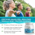thumbnail image 3 of Swanson Grass-Fed Certified rBGH-Free Vanilla Whey Protein Powder, 14.8 oz, 3 of 5
