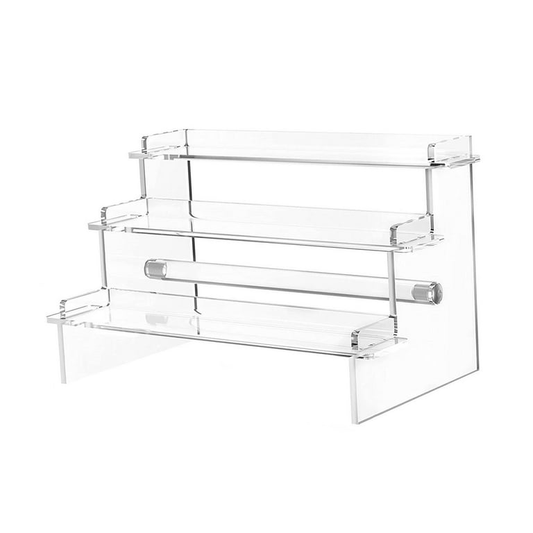  Risers for Display, 6Pcs Square Acrylic Riser Dessert Display,  Clear Acrylic Display Stands for Collectibles, Pop Figures, Crystal,  Jewelry : Home & Kitchen