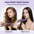 thumbnail image 4 of NEXPURE Curling Iron - Ionic Curling Iron brush, Hair Straightener and Curler 2 in 1 for Long-Lasting Curls, Smooth Straight Hair & Frizz-Free Styling, Purple, 4 of 11