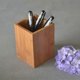 thumbnail image 2 of Bamboo Wood Desk Pen Pencil Holder Stand Multi Purpose Use Pencil Cup Pot Desk Organizer Wooden Pen Holder Style, 2 of 4