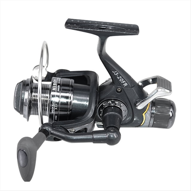 Carrete de Pesca Giratorio de Freno Doble Delantero Trasero de Carpa Fuerte RelacióN de Engranaje 5.1:1 Herramientas de Pesca de Mar Suaves para Agua Salada FR40