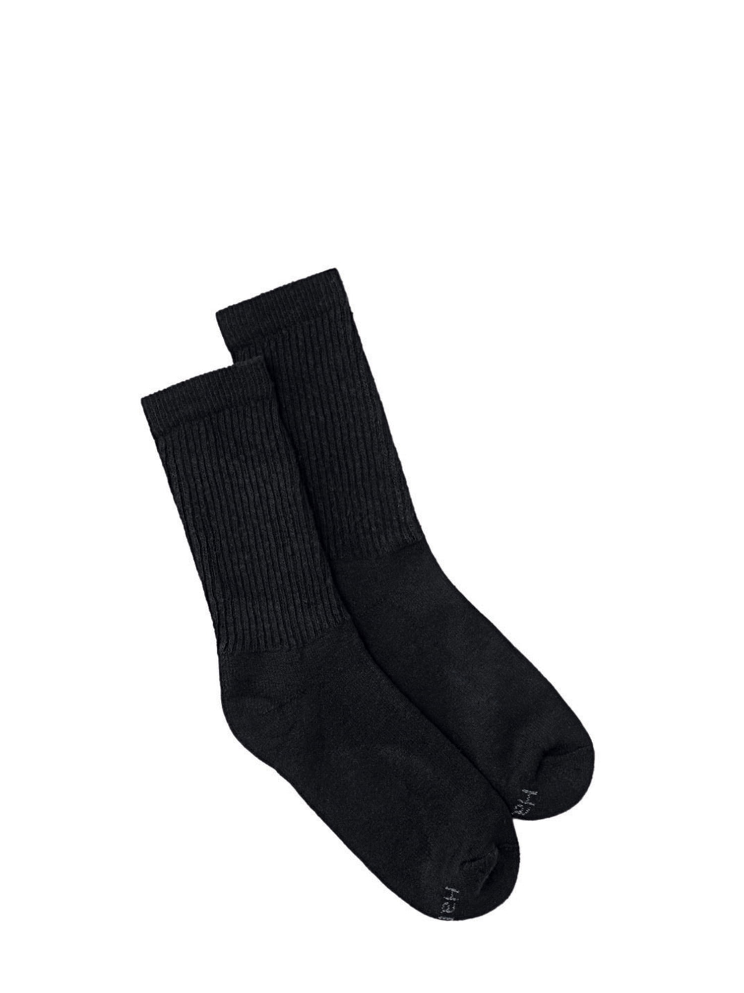 women's black crew socks