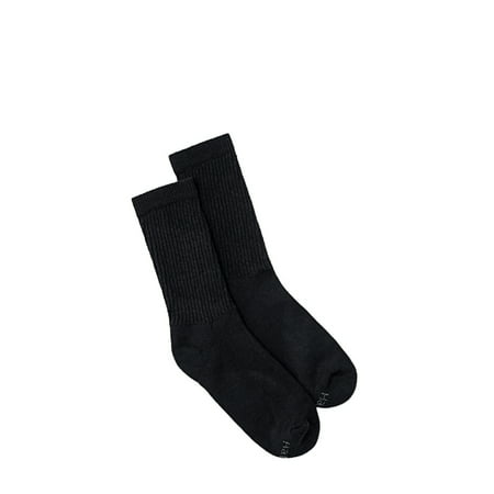 Hanes Women's Cushioned Crew Socks, 10 Pack, Black,