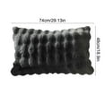 thumbnail image 3 of Plush Fluffy Pillow Cover Long Pile Bubbled Soft Faux Fur Pillowcase Standard Size with Zipper for Bedroom Living Room Couch Decor Cozy Home, 3 of 6