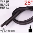 thumbnail image 3 of Universal 28" 70cm Cut Size Vehicle Replacement Rubber Wiper Blade Refill, 3 of 4