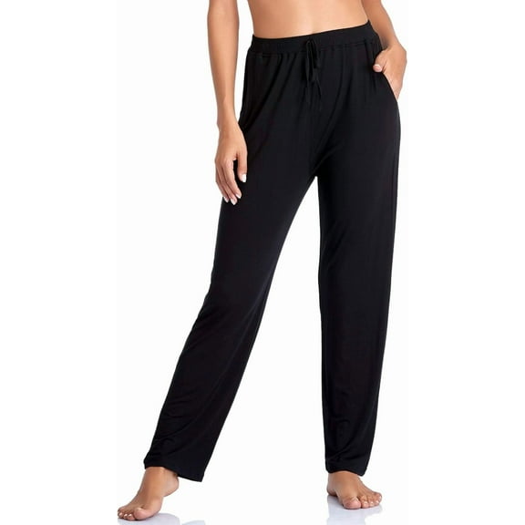 ZENFLEX  Women's Yoga Pants with Pockets Comfy Stretch Loose Wide Leg Casual Pants Breathable Running Workout Lounge Pants