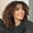 Black Ombre Blonde, variant on Nonivsa 12 Inch Women's Black to Burgundy Ombre Short Curly Synthetic Wig with Curly Bangs for Daily Wear, Cosplay and Parties
