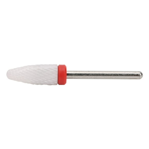 Broca de Unas Portátil Liviana Con Forma de Cabeza de Maíz piezas de Amoladora Eleccica rebaba de cerámica para manicura pedicura con Cabezal de Limpieza de