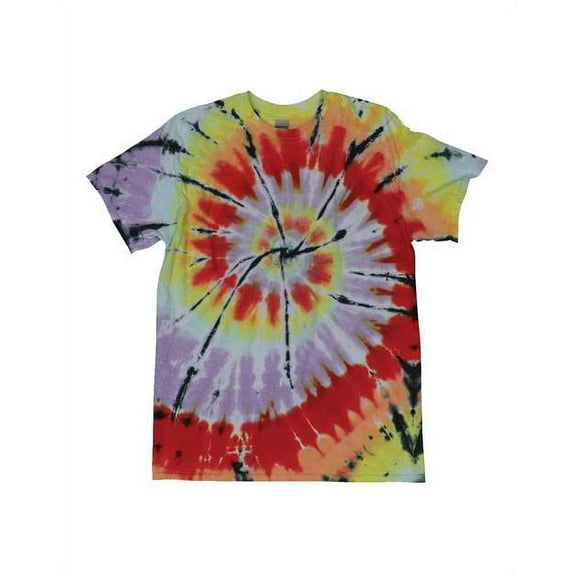 Dyenomite Rainbow Cut-Spiral Tie-Dyed T-Shirt | 200TD