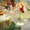 thumbnail image 4 of LSLJS Christmas Decoration Supplies, New Christmas Tree Top Star Plastic Hollow Glitter Powder Decoration Christmas Tree Five-Pointed Star Snowflake Five-Pointed Star, 4 of 4