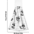 thumbnail image 3 of SKYSONIC 2 PCS Hanging Hand Towels,Cute Raccoon and Strip Hand Dry Towels for Kitchen & Bathroom,Hanging Towel Set with Hanging Loop, 12"x17", 3 of 6