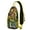 Yellow-1, variant on Artistic Tribal Style Sling Backpack with Geometric Ink Patterns and Adjustable Shoulder Strap