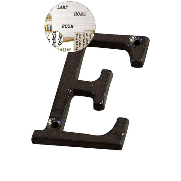 WNFJR Buy One Get One Free 3 Inch House Letter, Address Letter for Outdoor Signs, Cast Iron Metal Number, Vintage Solid Metal Mailbox Letter Number, Home Letter