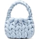 thumbnail image 3 of Xiao Hua Bolso de hombro tejido para mujer, bolso de mano tejido y neceser, elegante bolso de mano tejido para playa, de verano, 28 x 10 x 20 cm (B), 3 of 4