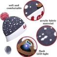 thumbnail image 3 of Gorro de punto con luz LED para Navidad, gorro de invierno Unisex, regalo para niños y adultos, decoraciones de Navidad y Año Nuevo, 3 of 4