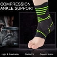 thumbnail image 4 of Support de Cheville Entorse Respirant Ajustable Manchon de Compression de Cheville, 4 of 10
