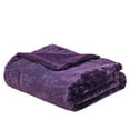 thumbnail image 3 of Home Soft Things Plain Faux Fur Throw - Blackberry - 50" x 60", 3 of 6