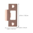 thumbnail image 2 of DEEPCRAFF 2Pcs Deadbolt Reinforcement Plate Metal Strike Plates with Antique Finish for Front Doors, 2 of 6