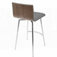 thumbnail image 5 of Modern Solid Wood Dining Chairs - 2-Pack with Stainless Steel Base and Tufted Seat, 5 of 5