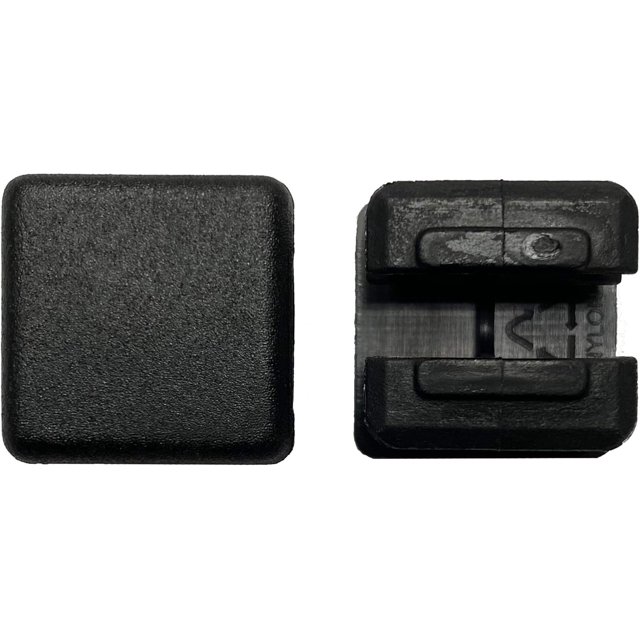 Protection Force 3/4" 19mm (Pack of 25) Square OD Tubing Plastic Insert Plug, Tubing Post End Cap, Chair Glide