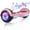 Pink, variant on SISIGAD Bluetooth Hoverboard with LED Lights, 6.5 In. Hover Board Self Balancing Scooter, Suit for Adults and Kids, White